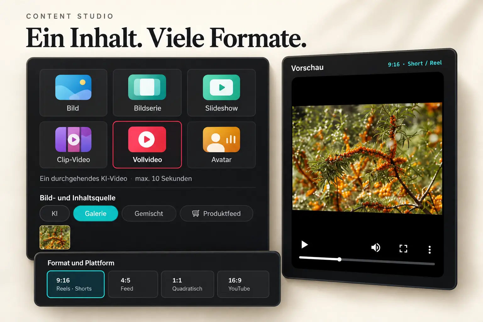 Content Studio: der Autopilot plant Beiträge im Kalender und schreibt einen Artikel